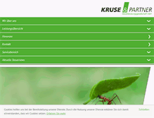 Tablet Screenshot of kruse-partner.de